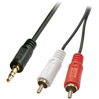 35681 Cinch / Klinke Audio Anschlusskabel [2x Cinch-Stecker - 1x Klinkenstecker 3.5 mm] 2.00 m Image