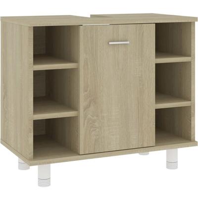 Vidaxl - Badezimmerschrank Sonoma-Eiche 60x32x53,5 cm Holzwerkstoff