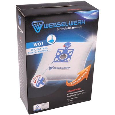 Wessel Werk - 4 x WO1 = Swirl Y98 Staubsaugerbeutel für Dirt Devil Privileg Severin Bomann Swirl Image