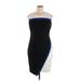 Tommy Hilfiger Cocktail Dress - Sheath Crew Neck Sleeveless: Black Print Dresses - Women's Size 14