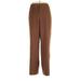 Rafaella Dress Pants - High Rise Boot Cut Boot Cut: Brown Bottoms - Women's Size 12 Petite