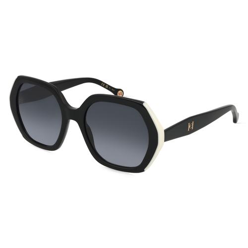 Carolina Herrera 0181/S Damen-Sonnenbrille Vollrand Achteckig Acetat-Gestell, schwarz