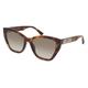 Moschino 155/S Damen-Sonnenbrille Vollrand Butterfly Acetat-Gestell, braun