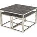 Zaymishche 16"H x 24"W x 24"D, 12"H x 22"W x 12"D, 12"H x 22"W x 12"D Modern End Table - Hauteloom