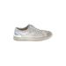 Steven New York Sneakers: White Print Shoes - Women's Size 8 1/2 - Round Toe