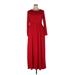 Casual Dress - Maxi: Red Dresses - Women's Size X-Large