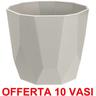 Offerta 10 vaso b.for rock 14CM warm grey Elho