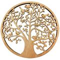 Zen Et Ethnique - Signes Grimalt Wall Adorno ciondolo Life Tree Ciondolo Piatti in legno dorato