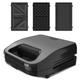 Black&decker - grill sandwich waffle 750w grigio - BXSA754E - black+decker