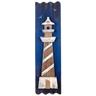 Wall Adorno ciondolo Adorno Sea Lighthouse Blue Wood Plaques 3x20x74cm 26151 - blue - Signes Grimalt