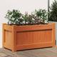 Vidaxl - Fioriera Giardino Marrone Cera 60x31x31 cm Legno Massello Pino