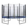 Trampolino Tappeto Elastico con Rete Ø 400 cm in Acciaio Galvanizzato Galvanizzato Blu