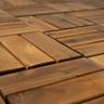 Piastrelle in legno acacia 30 x 30 piastrelle per terrazze Piastrelle in legno per terrazze sistema