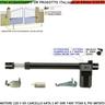 Motore Cancello 230 v Destro Titan Corsa Stelo di 300 mm Anta 2 mt Sblocco a Chiave Dotato di