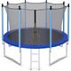 Goplus - Trampolino Rimbalzante da Esterno, Carico di 80-150kg, per Bambini e Adulti, con Rete di