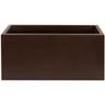 Vaso di polietilene in bronzo 80x40x40 cm Bronzo - Bronzo - Wellhome