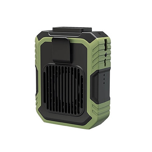 Taillenclip-Ventilator mit Powerbank – Antisturz-Dämpfungs-betätigungsfreier Kühlventilator mit Polymer-Batterie Image