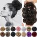 SEGO Messy Bun Scrunchies Hair Piece Hair Extensions Synthetic Hair Donut Updo Fake Ponytail Extensions For Women Red/Purple/Blue/Pink/Black/Blonde