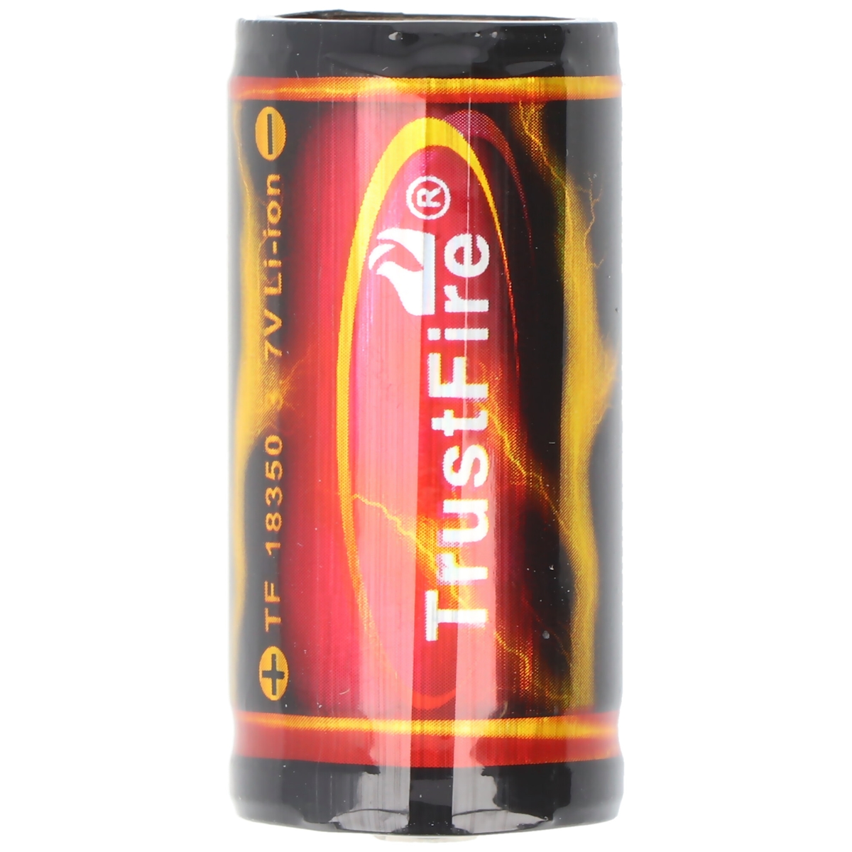 Trustfire 18350, 1200mAh 3.7V geschützt, Abmessungen beachten ca. 38,36x18,25mm Image