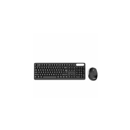 Tastatur IWS-549U Wireless Set inkl Maus, Kabellos, Schwarz, QWERTY