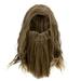 Wig Men Accessories Cosplay Prop Man Golden Brown Fake Beard Synthetic Fiber for