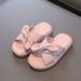 Herrnalise Toddler Shoes Baby Girls Cute Fashion Solid Color Bow Non-slip Soft Sole Beach Sandals Slippers