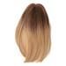 Straight Wig Shoulder Length Gradual Mixed Color Highlight Bob Wig Short Fake Hair for Women Daily Use