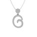 ARAIYA FINE JEWELRY 14K White Gold Lab Grown Diamond Composite Cluster Pendant with Gold Plated Silver Cable Chain Necklace (1/4 cttw D-F Color VS Clarity) 18