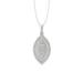 ARAIYA FINE JEWELRY Sterling Silver Lab Grown Diamond Composite Cluster Pendant Silver Cable Chain Necklace (1/2 cttw D-F Color VS Clarity) 18