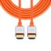 CY 2.0M HDMI 4K to HDMI Ultra Soft High Flex HDTV Cable Hyper Super Flexible Cord High Speed Type-A Male to Male for Computer HDTV