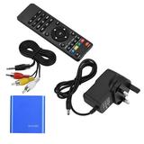 Mini HD Media Player Stereo Sound & 1080P Video HDMI/AV Output Media Player Center - UK Plug