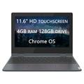 Lenovo 2022 Upgraded Flex 3 X360 Chromebook Spin 2-in-1 Convertible Laptop Intel Celeron N4020 2-Core Processor 11.6 HD Touch LCD 4GB RAM 128GB(64GB SSD+ 64GB Card) Wi-Fi Chrome OS LIONEYE MP