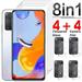 8 in 1 Tempered Glass For Xiaomi Redmi Note 11 Screen Protector Full Cover Lens Film For Redmi Note 11 Pro Plus 11S 5G Glass 8 in 1 For Note 11S 5G