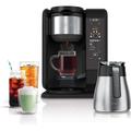 CP307 Hot and Cold Brewed System Tea & Coffee Maker with Auto-iQ 6 Sizes 5 Styles 5 Tea Settings 50 oz Thermal Carafe Frother Coffee & Tea Baskets Dishwasher Parts Blac