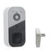 Summer Savings! Outoloxit Smart Wireless Remote Video Doorbell Intelligent Visual Doorbell Home Intercom HD Night Vision Wifi Rechargeable Security Door Doorbell White