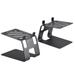 Uxcell Desktop Speaker Stands Metal Speaker Stands Support Studio Monitor Speaker Bookshelf Stand Black Pack of 2