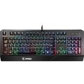 MSI Gaming Backlit RGB Dedicated Hotkeys Anti-Ghosting Water Resistant Gaming Keyboard (Vigor GK20 US) Black