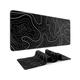 Gaming Mouse Pad Large Keyboard Pad 31.5 x 11.8in Topographic Mouse Pad Black and White Mouse Pad for Keyboard with Anti-Slip Rubber Base Extended Desk Pad XL Keyboard Pad Mouse Mat