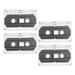 4Pcs Cassette Tape Blank Cassette Tape Blank Audio Tape Cassette Tape Empty Cassette Tape