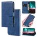 Case Designed for iPhone 12 Pro Max Vintage PU Leather Wallet Book Case Magnetic Closure Credit Card Holder Kickstand Shock-Absorbing Flip Case Compatible with iPhone 12 Pro Max - Darkblue