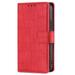 ZOLOHONI OnePlus Nord CE 2 5G Case Crocodile Skin Pattern Leather Magnetic Kickstand RFID Blocking Flip Slot Card Wallet Cover Red