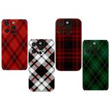 Designed for iPhone 15 Pro Max Case 4 Pack Tartan Plaid Green Navy Shockproof Phone Cases TPU Soft Shell