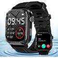 Smart Watch 1.91â€�Outdoor Tactical Rugged Sports Watch for Men(Answer/Call) IP68 Waterproof Fitness Watch for iPhone &Android Phones