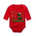 Shiningupup Xmas Baby Boys Girls Letter Cute Cartoon Long Sleeve Romper Outfit Christmas Clothes Baby Boy Baby Boy Clothes 18 24 Months Winter Outfits Baby Boy Rompers 6 9 Months