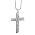 English Lord s Prayer Bible Cross Stainless Steel Chain Men Pendant Necklace Men T1K3