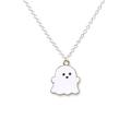 Cute Cartoon Ghost Friendship Couple Pendant Necklaces Black and White Ghost Necklaces Couples Friendship for Best Friend Lovely Women Necklaces Jewelry One-size Q5F3