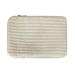 Laptop Sleeve Zipper Closure Shockproof Soft Portable Laptop Cover Case for 13 to 14 Inch Tablet White