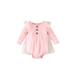 Jkerther Baby Girl Summer Fall A-line Dress Long Sleeve Dress Crew Neck Button Patchwork Tulle Dress for Casual Daily