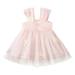 Toddler Girl s Dress Christmass Short Sleeve Bowknot Solid Color Sequin Tulle Party Evening Dresses Elegant Soft Outwear