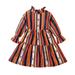 Toddler Baby Girl s Dailywear Spring Summer Print Casual Round Neck Fashion Long Sleeve Princess Dress Tank Dress Beach Dress Elegant Soft Outwear